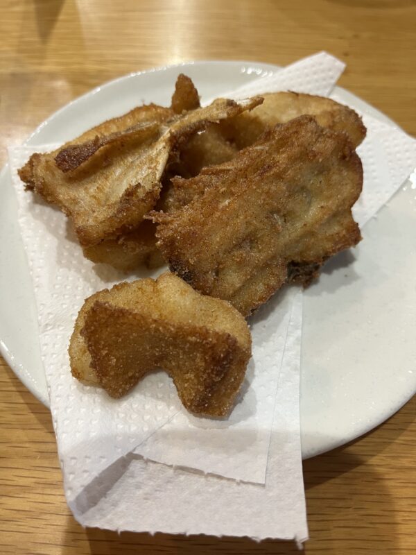 ショアテンヤで釣ったマゴチの唐揚げ